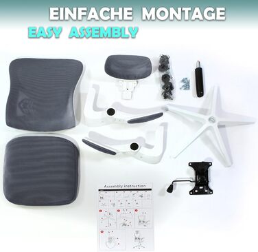 Офісне крісло sesto senso, темно-сіре, ергономічне з поперековою опорою та відкидними підлокітниками, крісло керівника, регульований підголівник, 1 темно-сіре