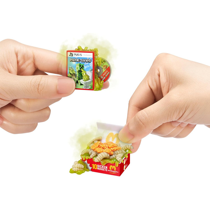 Від ZURU, упаковка з 2 шт. , капсули-сюрпризи для хлопчиків віком від 3 років, серія веселих мініатюр, серія іграшок Gross 2, 2 капсули, 5 Surprise Mega Gross Minis