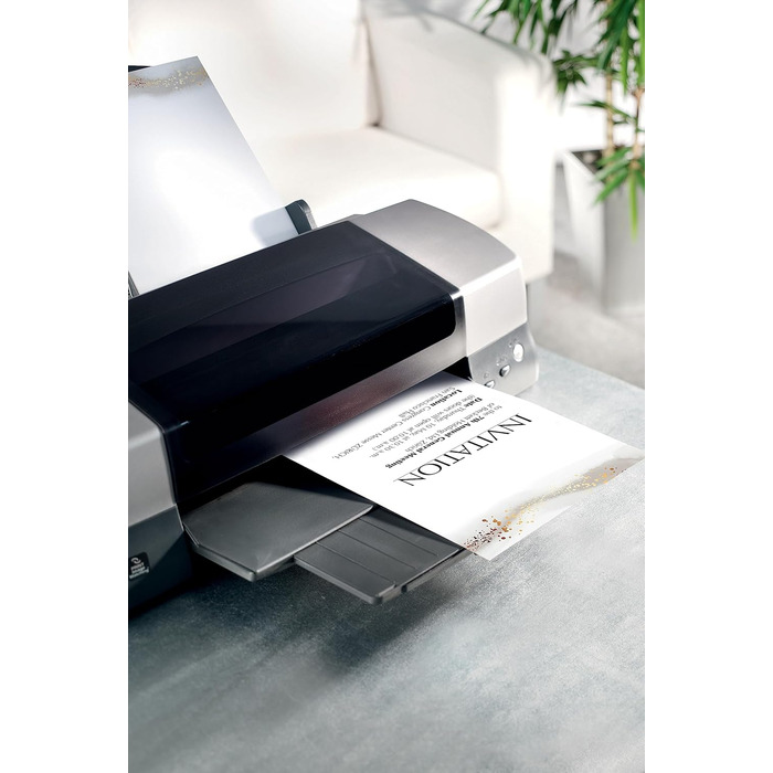 Високоякісний декоративний папір, папір для принтера Акварельний золотисто-бежевий, A4, 100 аркушів, мотив з обох боків, 90 г/м, виготовлений з екологічно чистого паперу, 625