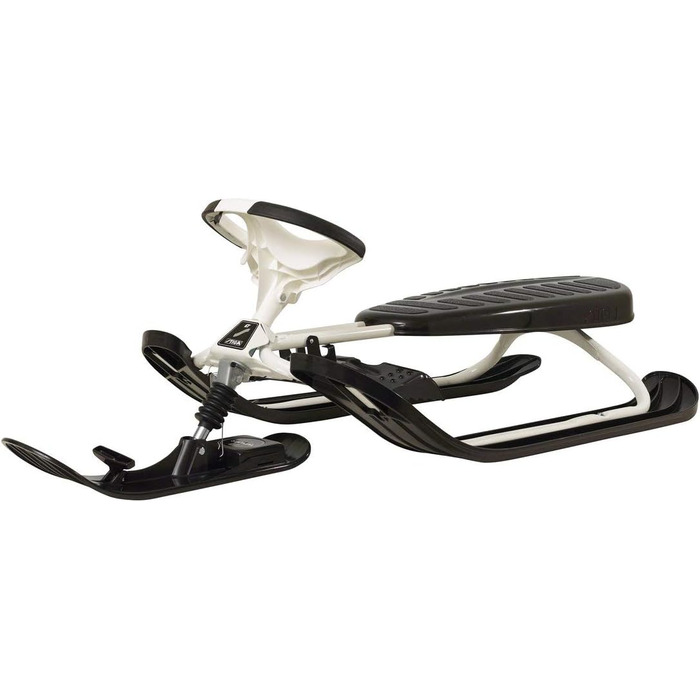 Снігохід STIGA Snowracer Curve GT, кермовий, з амортизатором, чорний