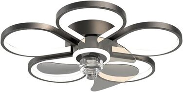 Сучасний стельовий вентилятор з підсвічуванням, прихований монтаж, світлодіодне затемнення в 3 кольорах з пультом дистанційного ке