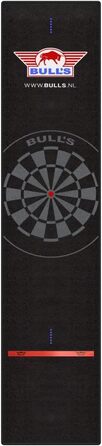 Килимок для дротиків Bull&39s Professional - чорно-червоний ожерений 300x65 см - 100 синтетичний матеріал