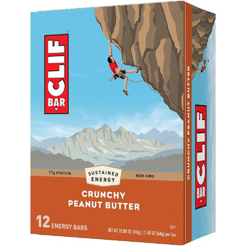 Енергетичні батончики Clif Bar Crunchy Peanut Butter, 12 батончиків / коробка Crunchy Peanut Butter 12 шт. (1 упаковка)