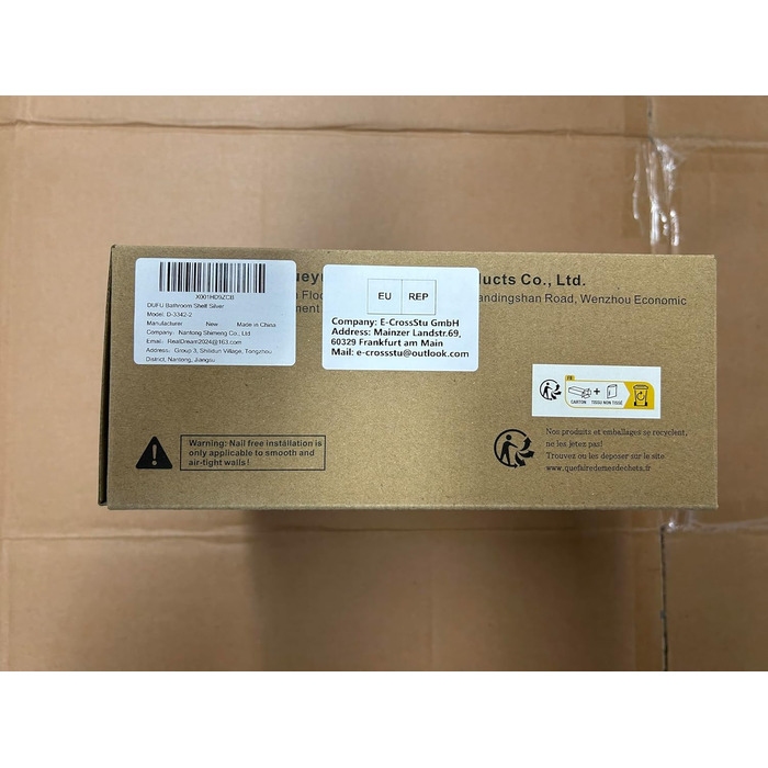 Кутова полиця для душу DUFU без свердління, самоклеюча, з нержавіючої сталі SUS304 та ABS-пластику. Набір з 2 кутових кошиків для душу з 2 гачками для організації ванної кімнати, сріблястого кольору (A-срібло).