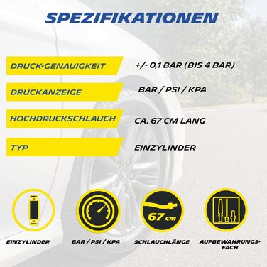 Одноциліндровий аналоговий ножний насос MICHELIN універсальний