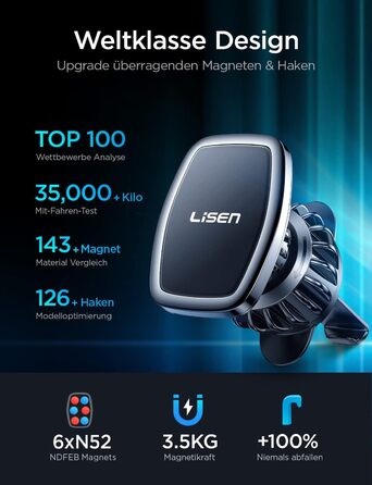 Тримач для мобільних телефонів Автомобільний магніт 2024 Модернізований затискач Тримач для мобільних телефонів Автомобільні аксес