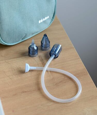 Назальний аспіратор Minidoo Росте разом з вашою дитиною завдяки 2 насадкам 0-3 місяці 3 місяці Фільтрує зворотний потік секрету в