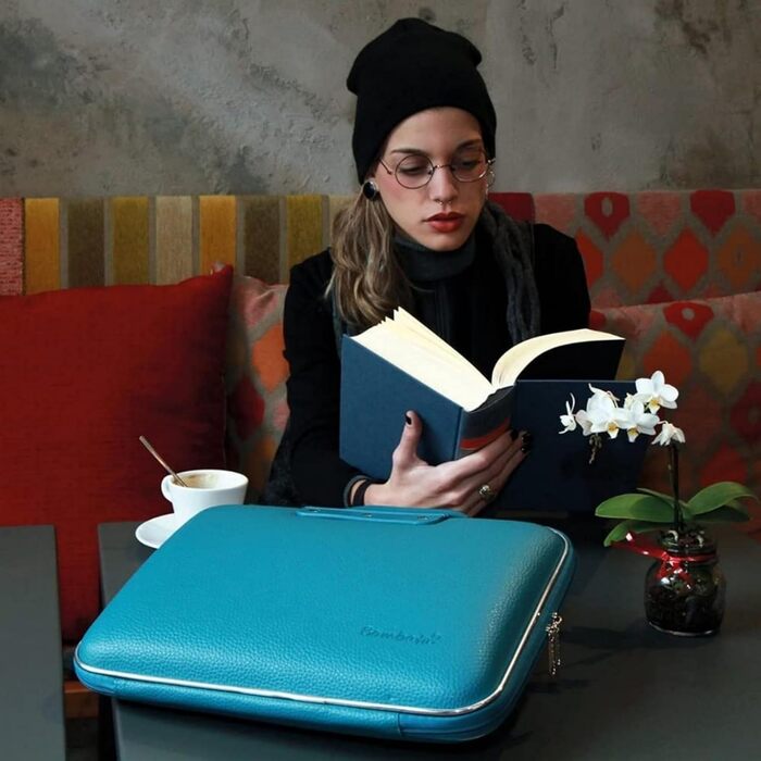 Сумка для ноутбука 15.6 дюйма - Сумка для ноутбука водонепроникна з плечовим ременем - Сумка для ноутбука з внутрішніми кишенями -