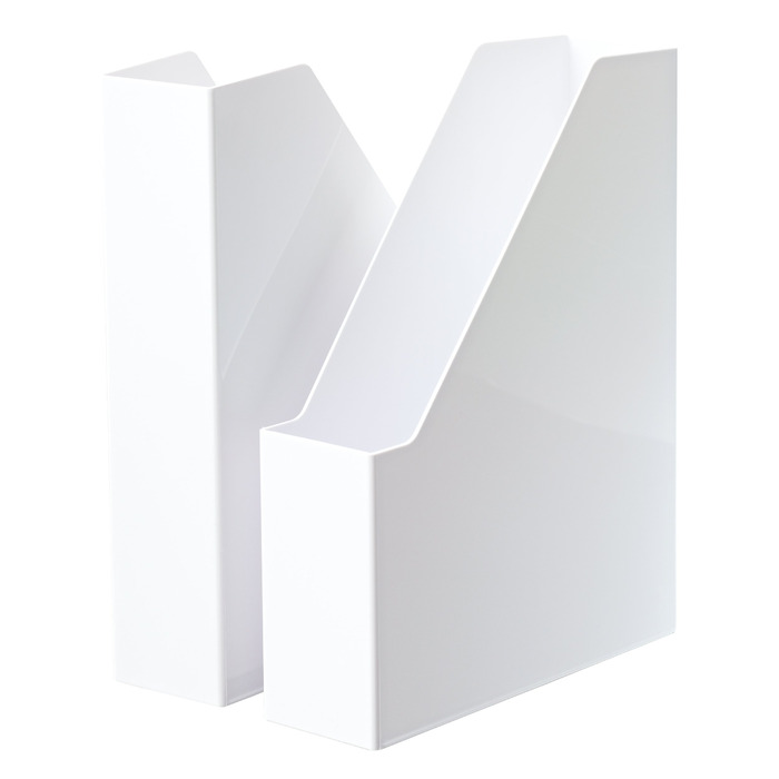 Тримач для файлів HAN i-LINE 2 шт. И, елегантний, сучасний високоякісний тримач для буклетів, журналів та папок формату до DIN A4/C4, білий, 16501-12 Основні кольори Білий