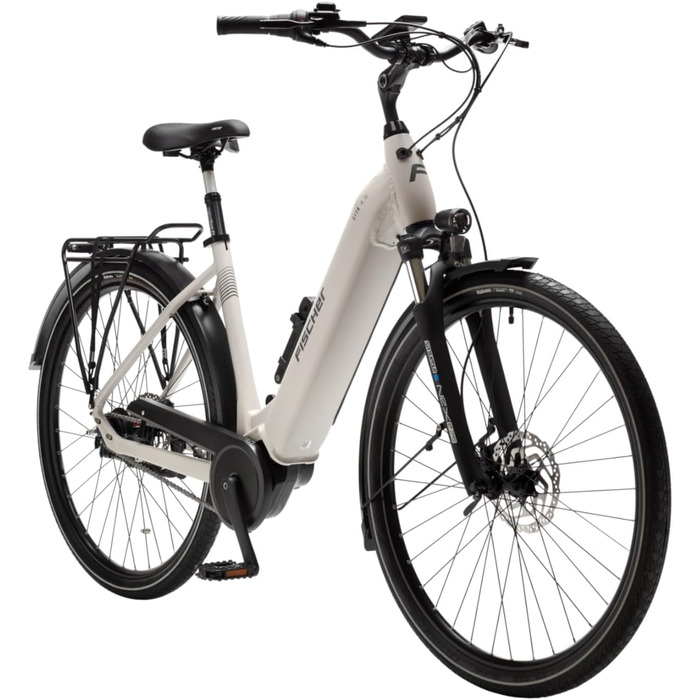 Електричний велосипед FISCHER E-Bike City CITA 4.3i для жінок та чоловіків, двигун із середнім приводом 65 Нм, акумулятор 36 В 50 см - 630 Втгод
