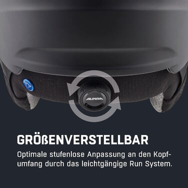 Безпечний, амортизуючий та індивідуально регульований лижний шолом для дорослих, з контрастним козирком M (55-59 см), чорний матовий (золотистий дзеркальний)