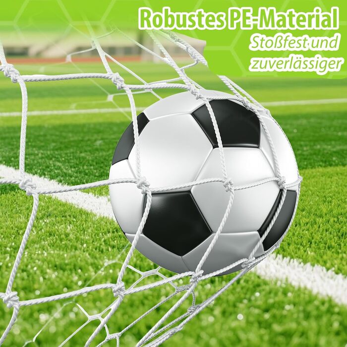 Футбольні ворота зі щитом 240 см x 170 см Високоякісні дитячі футбольні ворота з сіткою, щитом та шипами Підходять для будь-якої ситуації