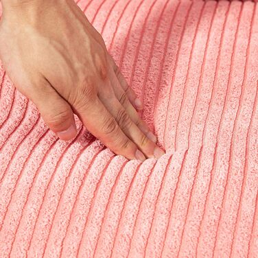 Місний диван HOMCOM, невеликий двомісний диван з вельветовим ефектом, сучасний м&39який диван для вітальні, спальні, невеликого простору, рожевий, 117 x 56,5 x 77 см, 2-