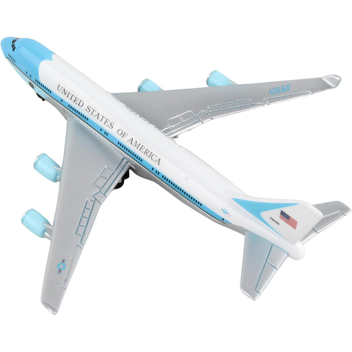 Одинарний літак Herpa Air Force One, мала масштабна модель літака, іграшкова мініатюрна модель з металу та пластику - для дітей віком від 3 років