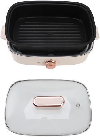 Багатофункціональні електричні каструлі та сковорідки, гарячі каструлі, покриття стіками, регульований контроль температури, кухонне приладдя (HEEPDDmh4gqn3xu6-11)