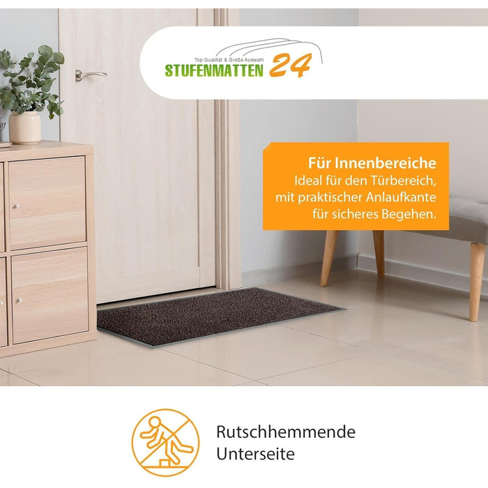 Килимок для бруду Kettelservice-Metzker Килимок для очищення Різні кольори та розміри Терра Коричнево-чорний строкатий 120 x 180 см 120 x 180 см Коричнево-чорний