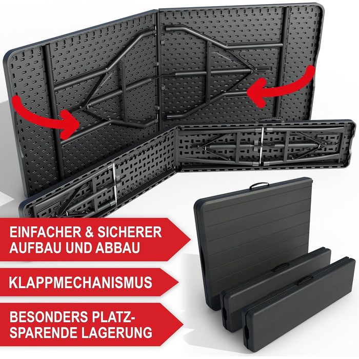 Набір для пивного саду з дерев&39яним виглядом на 8 осіб 3 предмети стіл з 2 лавками в комплекті набір пивних столів виготовлений з міцного пластику складаний ручка для перенесення 180 x 74 x 74 см