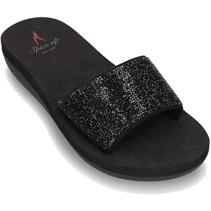 Жіночі шльопанці SPICE UP Fennel SU25015, чорні, розмір 38 EU
