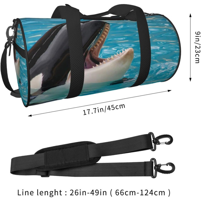 Дорожня сумка-мішок Бегемот у басейні, спортивна сумка для чоловіків та жінок