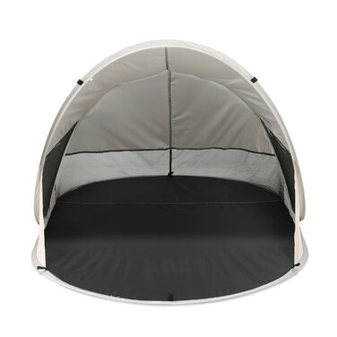 Великий розкладний пляжний намет Deryan встановлення за 1 секунду, захист від ультрафіолету 50 та вітронепроникний, легкий та складний пісочний 205 x 128 x 95 см, кремовий