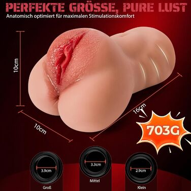 Реалістичний мастурбатор 2-в-1 з 3 кільцями для пеніса, велика силіконова кишенькова кицька, 5D кліторальна анальна вагіна двоканальна кишенькова кицька, еротична секс-іграшка для чоловіків, сольна секс-іграшка