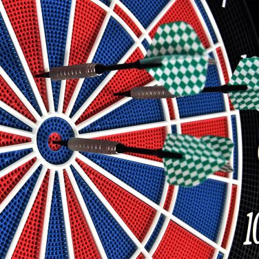 Електронна мішень для гри в дартс Karella CB-50 з 27 іграми та 159 варіаціями ігор, точні турнірні розміри, 2-лункова конструкція, професійний пристрій