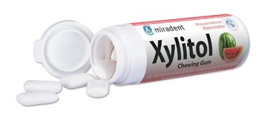 Жувальна гумка miradent Xylitol Dental Care кавун– 12 шт.