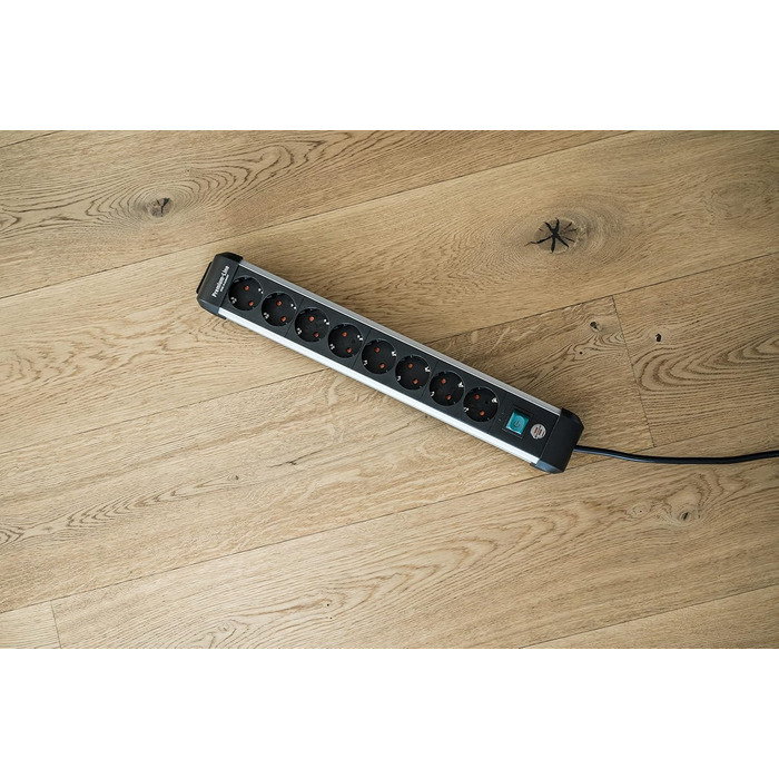 Розеткова планка Brennenstuhl Premium-Alu-Line 8-кратна/розеткова планка з високоякісного алюмінію (розетка на кілька розеток з ви