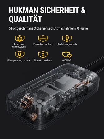 Зарядний пристрій для автомобільних акумуляторів HULKMAN Sigma 10 для акумуляторів 6В/12В зі світлодіодним екраном, крапельний зар