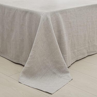 Простирадло Simple&Opulence зі 100 льону, надзвичайно м&39яке, дихаюче, для фермерських будинків, лише 1 простирадло (228 см x 255 см, льон) 228 см x 255 см льон