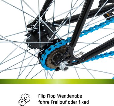 Велосипед Galano Blade Fixie для чоловіків та жінок, зріст 165-195 см, ретро-велосипед з однією швидкістю, 28-дюймові колеса, різні розміри, міські велосипеди з фліп-флоп втулкою, шосейний велосипед, міський велосипед, чорний/синій, 53 см
