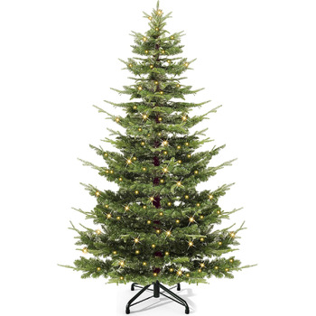 Штучна різдвяна ялинка з вогнями 198 см YITAHOME