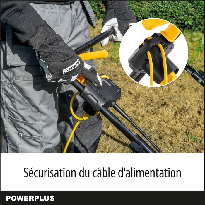 Електричний аератор газону POWXG75130, 1300 Вт, ширина захоплення 320 мм 2-в-1 вентилятор та аератор для вашого саду