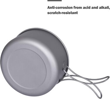 Л/1,95 л/2,9 л Кемпінговий підвісний горщик Каструля для супу з кришкою Відкритий посуд Легкий чайник Чаша для походів Кухонне нач