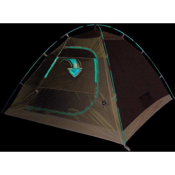 Намет двомісний High Peak Nevada 2.1 Deep Forest (10350)