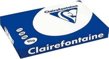 Папір для принтера Clairefontaine 2895C Clairalfa непрозорий, ідеально підходить для повсякденних копій і роздруківок, DIN A3, 29,7 x 42 см, 90 г/мк, 1 розгортка 500 аркушів, біла 500 аркушів DIN A3 90 г/мкв