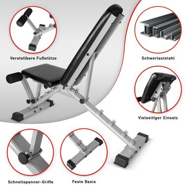 Професійна гантель Трансформерна лава 3-в-1 Тренувальна лава Накладка на згинання рук та тренажер для спини Надзвичайно висока вантажопідйомність 550 кг З опорою для ніг Багатофункціональна похила лава для домашніх тренувань