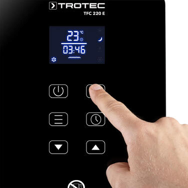 Тепловентилятор керамічний Trotec TFC 220 E 2200W Black (1410000690)