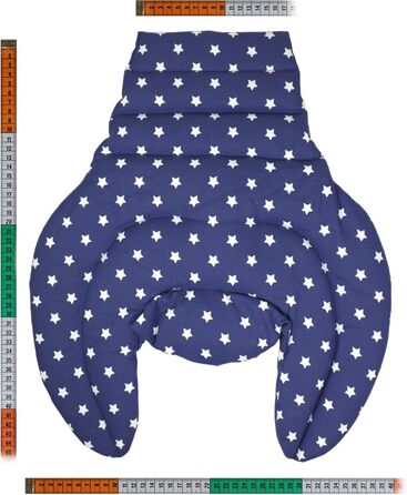 Подушка для шиї для шийного відділу хребта - шия плечі спина - зоряно-синя - ріпакова подушка - грілка для шиї