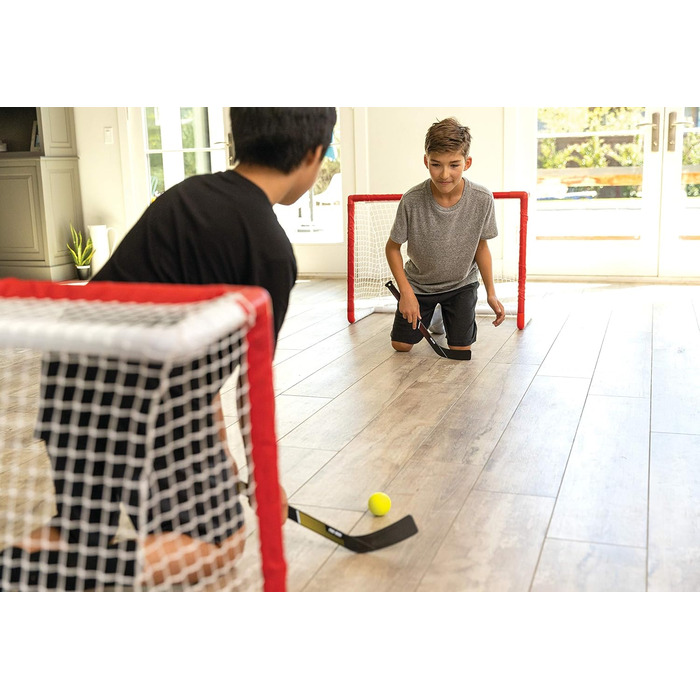 Набір для хокею SKLZ Pro Mini, з 2 воротами, 2 ключками та 1 м&39ячем, один розмір, червоний, унікальний розмір