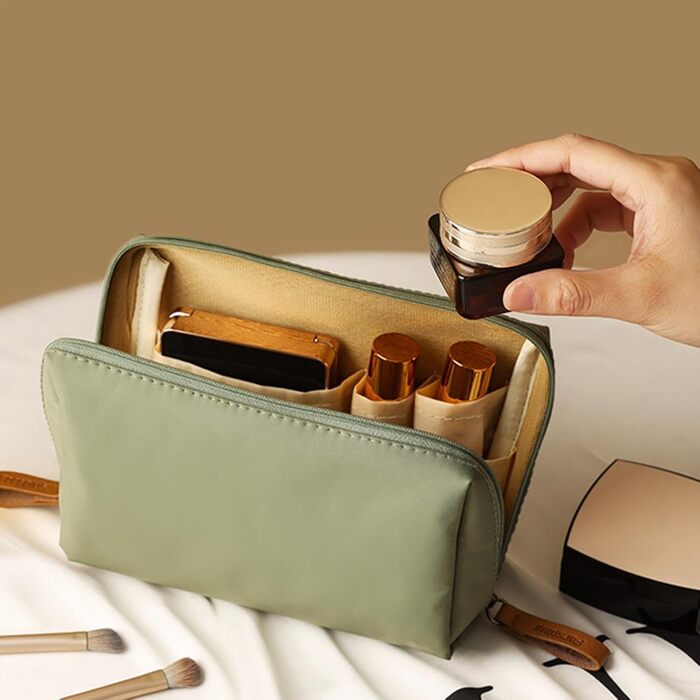 Організатор для косметички, Косметичка з відділеннями, Косметичка для пензликів для макіяжу, Водонепроникна, компактна дорожня кос