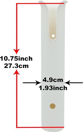 Настінні тримачі для вудок, трубки, ланки, тримач для вудок, стійки, 4-полюсні, білі