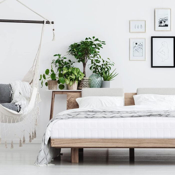 Ортопедичний 7-зонний матрац Mister Sandman 200x200 см H2 H3, матрац з холодної піни 200x200 см, Вироблено в Німеччині, висота 15 см, 200 x 200 см