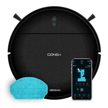 Робот-пилосос з функцією вологого прибирання Cecotec Conga M10 Advance Aqua Pro, 3000 Па