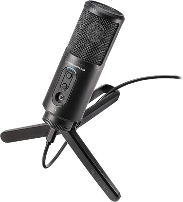 Конденсаторний мікрофон Audio-Technica AT2500x-USB для стрімінгу, подкастів та запису, чорний