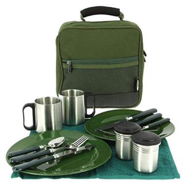 Набір столових приборів NGT Food Set Deluxe, зелений, L, FLA-CUTLERY-109