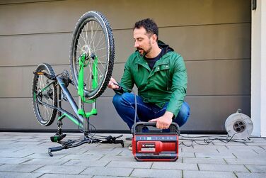 Гібридний компресор Einhell PRESSITO 18/25 Hybrid Power X-Change (18 В, живлення від кабелю або акумулятора, макс. 11 бар, у компл