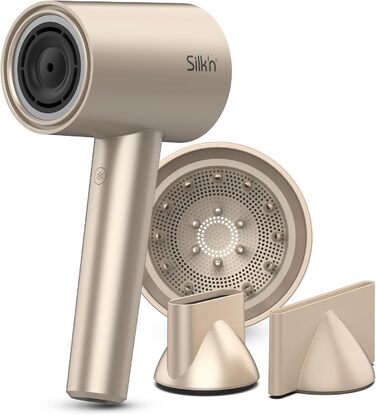 Фен Silk'n I SilkyAir Pro HDB003 I Фен преміум-класу з безщітковим двигуном і водно-іонною технологією I 3 насадки, термостійкий к