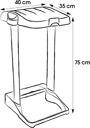 Підставка для сміттєвих контейнерів keeeper system з інтегрованим відсіком для зберігання, 60-120 л, Ole, сріблястий