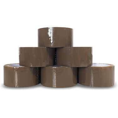 Коричнева 48 мм x 66 м Parcel Tape 24 рулони, 24 шт., Parcel Tape